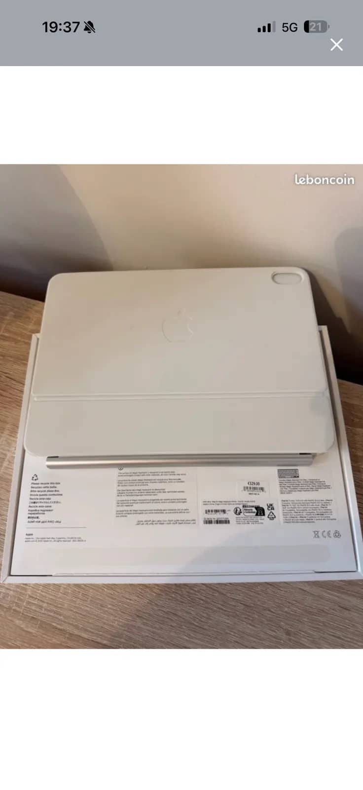 Apple magic air blanc · photo 2